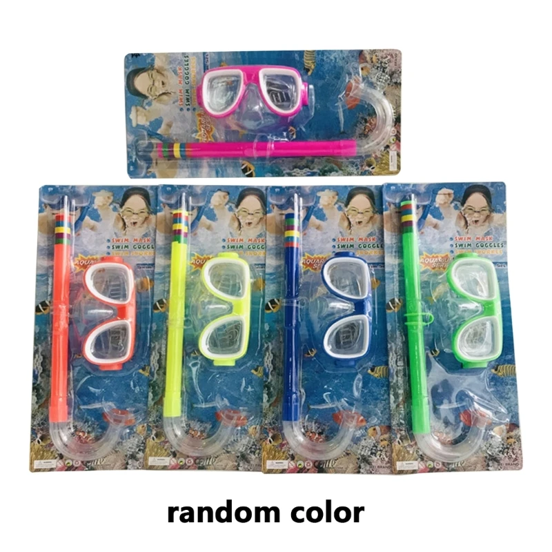 

Children Swimming Goggles Masks Snorkel Set Scubas Diving Snorkeling Glasses Set