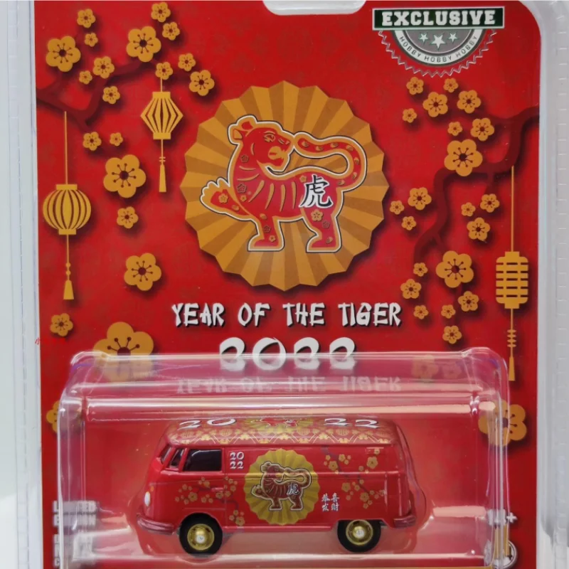 

NEW 1:64 GreenLight year of the tiger 2022 panel van Collect die-casting alloy car model ornaments