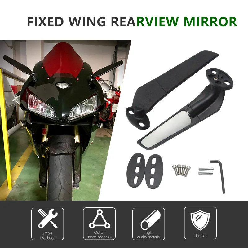 

for Suzuki GSX-R GSXR 600 700 1000 1300 K1 K2 K3 K4 K5 K6 K7 Motorcycle Modified Wind Wing Adjustable Rotating Rearview Mirror