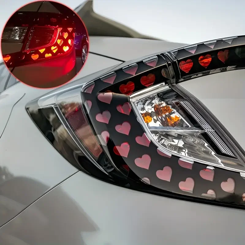 

Наклейка на задний фонарь General Motors, черная наклейка на задний фонарь в форме сердца, защитная пленка, автомобильные аксессуары для интерьера