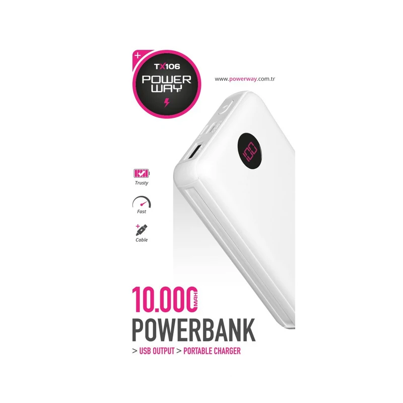 

POWERWAY TX106 10000 MAH digital display