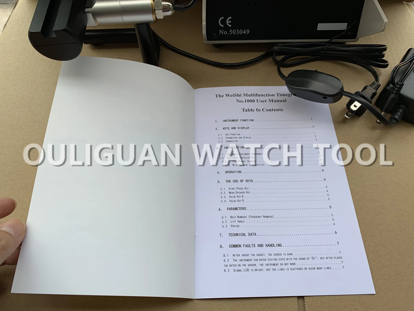 Mechanical Watch Tester Timing Timegrapher for Repairers and hobbyists,No.1000 timegrapher