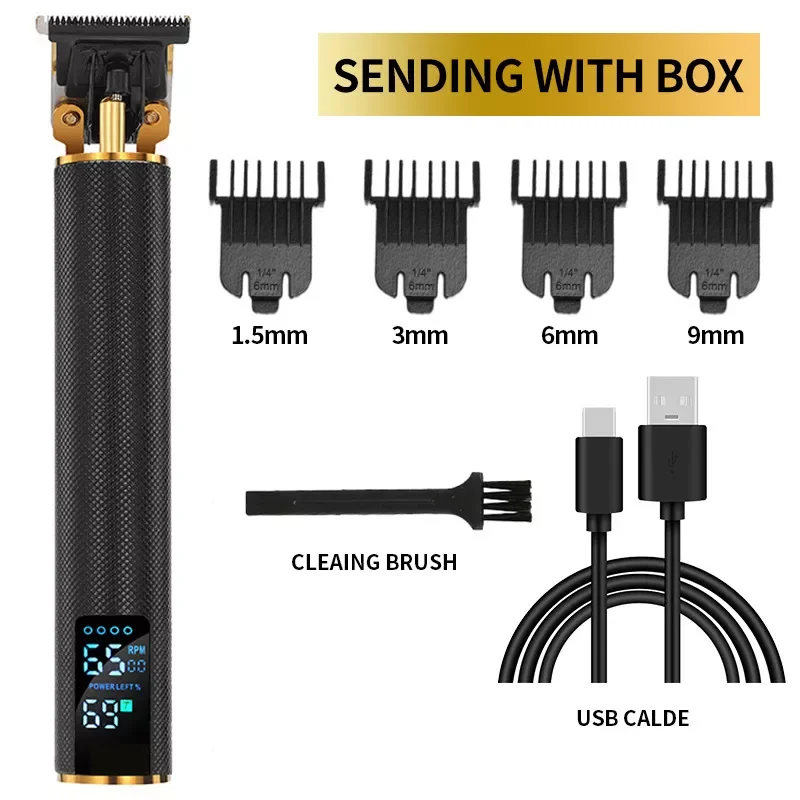 

Clipper T9 For Men Professional Hair Cutting Machine Barber Beard Vintage Trimmer Electric Men's Shaver Dragon Hair Cutter