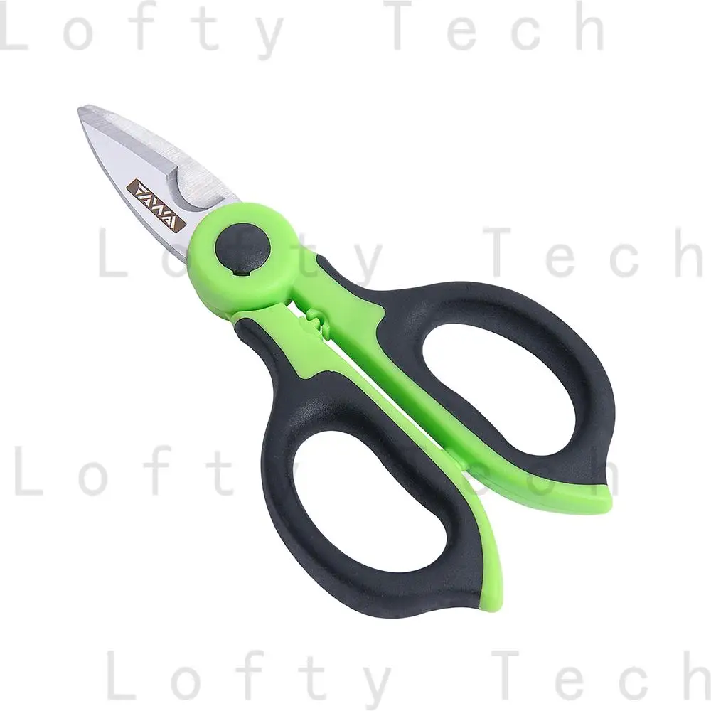 Handheld TAWAA KS-K2 with 3 Holes Fiber Stripper Fiber Optic Kevlar Scissors Fiber Optic Kevalr Cutter Stainless Steel Scissors