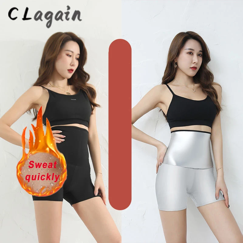 

Women Sauna Sweat Pants Thermo Fat Control Legging Body Shapers Fitness Stretch Control Panties Waist Slim Shorts