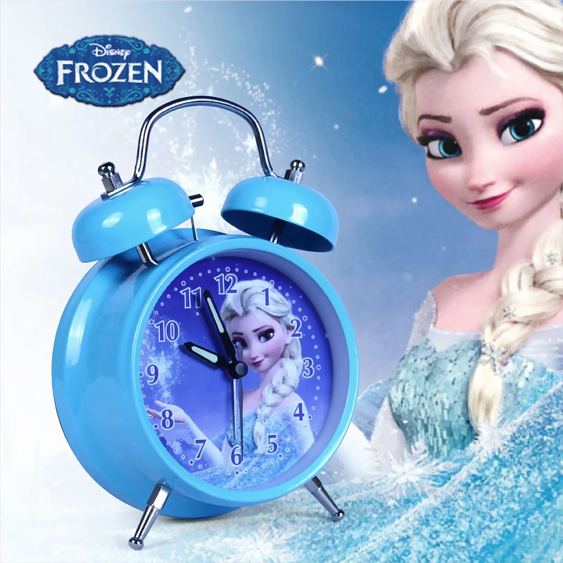 

Будильник «Холодное сердце» Disney, детская мультяшная тумбочка для девочек и студентов, колокольчик с большим объемом, милый, для мальчиков, Э...