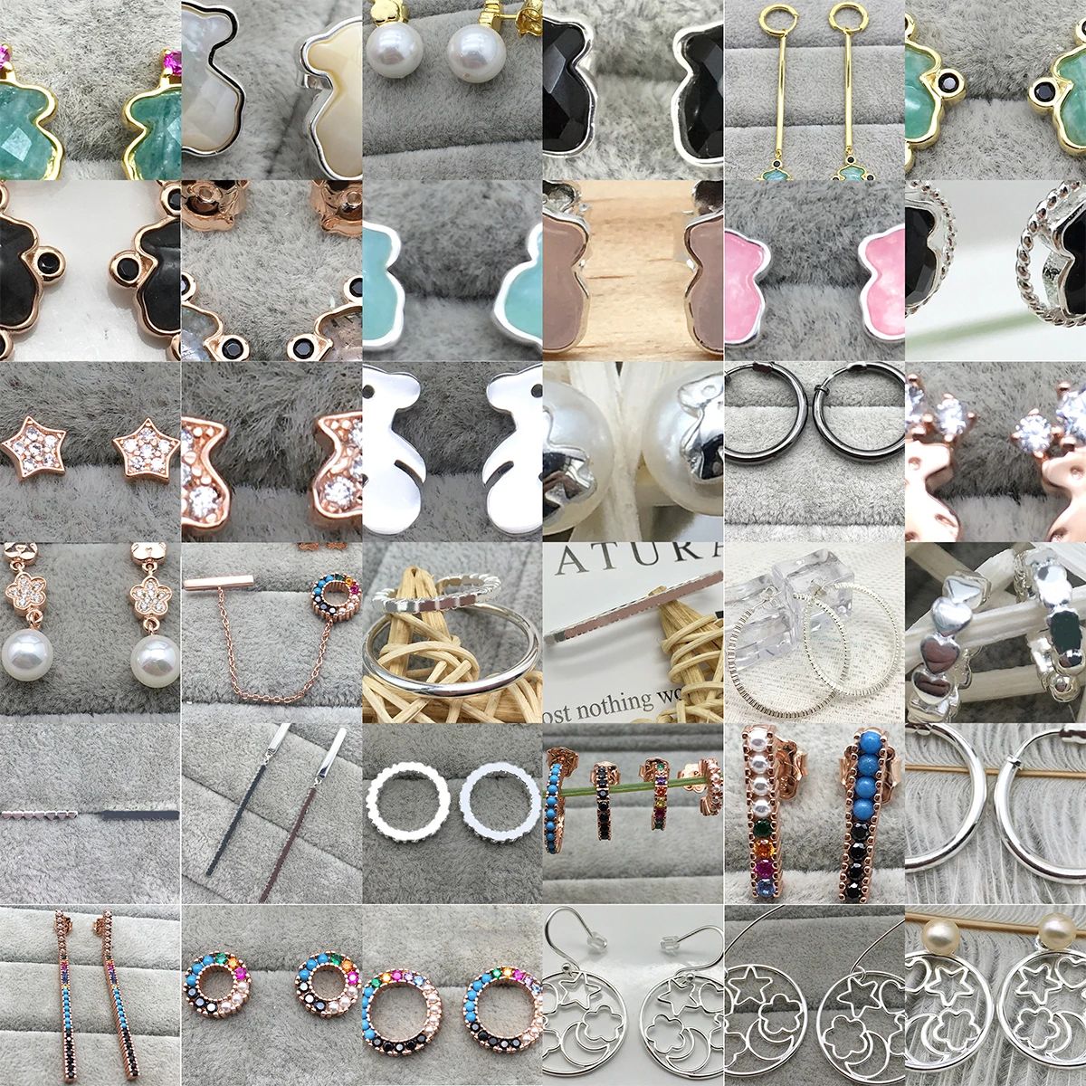 

S925 Silver Ear Hooks Small Fresh Translucent Flowers In The Snow Female Elegant Temperament Hundred Match Flower Earrings