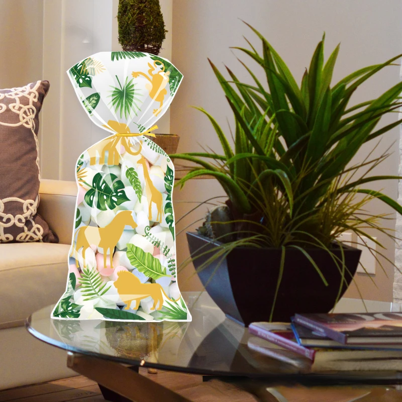 10 шт. пакеты с Гавайскими листьями для конфет |