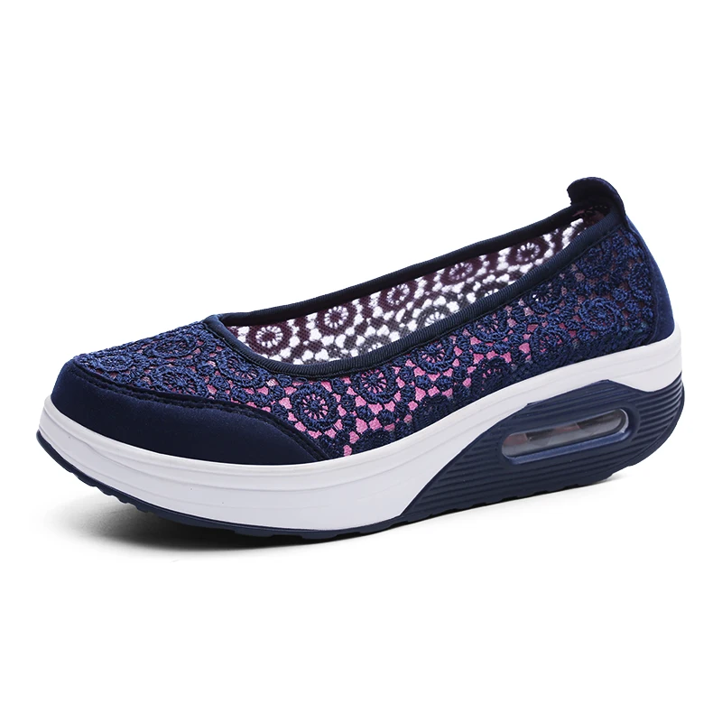 

Women Platform Sneakers Spring Ladies Wedges Casual Lace Shoes Women Trainers Comfortable Femme Height Increasing Women Shoes