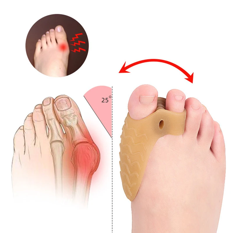 

Big Toe Straightener Thumb Valgus Protector Silicone Feet Pads Relief Foot Pain