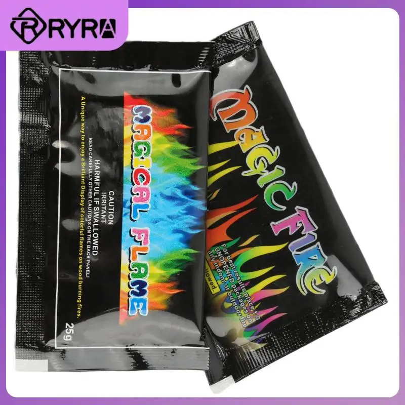 

10g/15g/25g Mystical Fire Colorful Flames Powder Bonfire Sachets Pyrotechnics Trick Outdoor Camping Hiking Survival