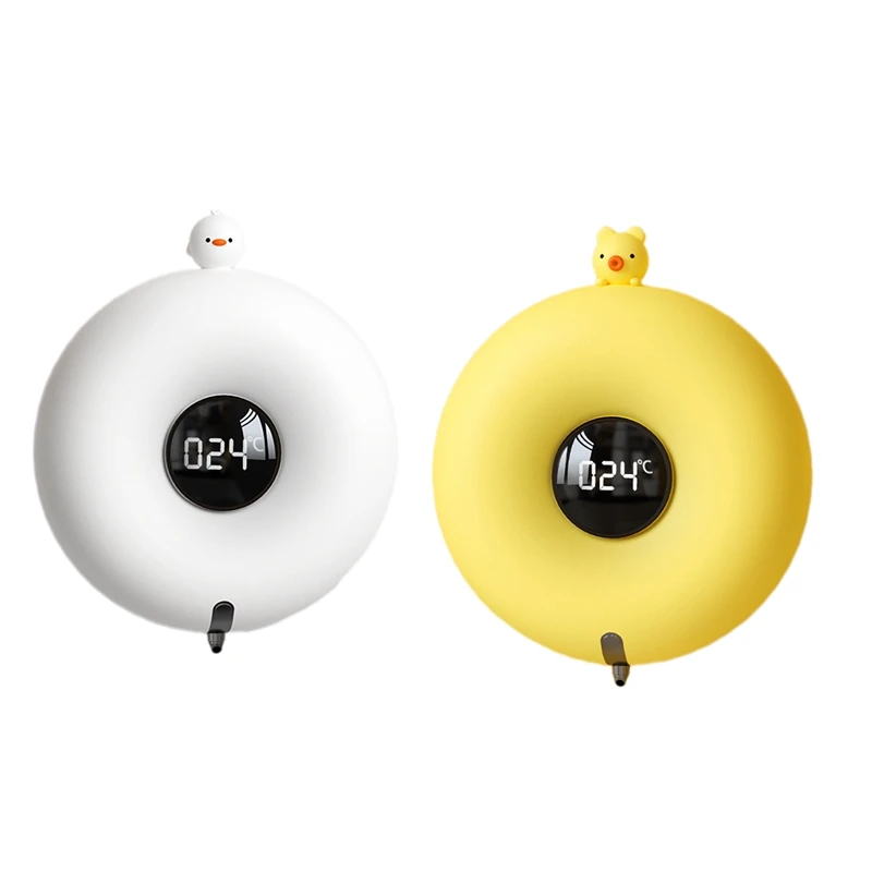 

Usb Opladen Leuke Huisdier Donut Wassen Automatische Mobiele Telefoon Muur Gemonteerde Creative Led Display Schuim Zeepdispenser