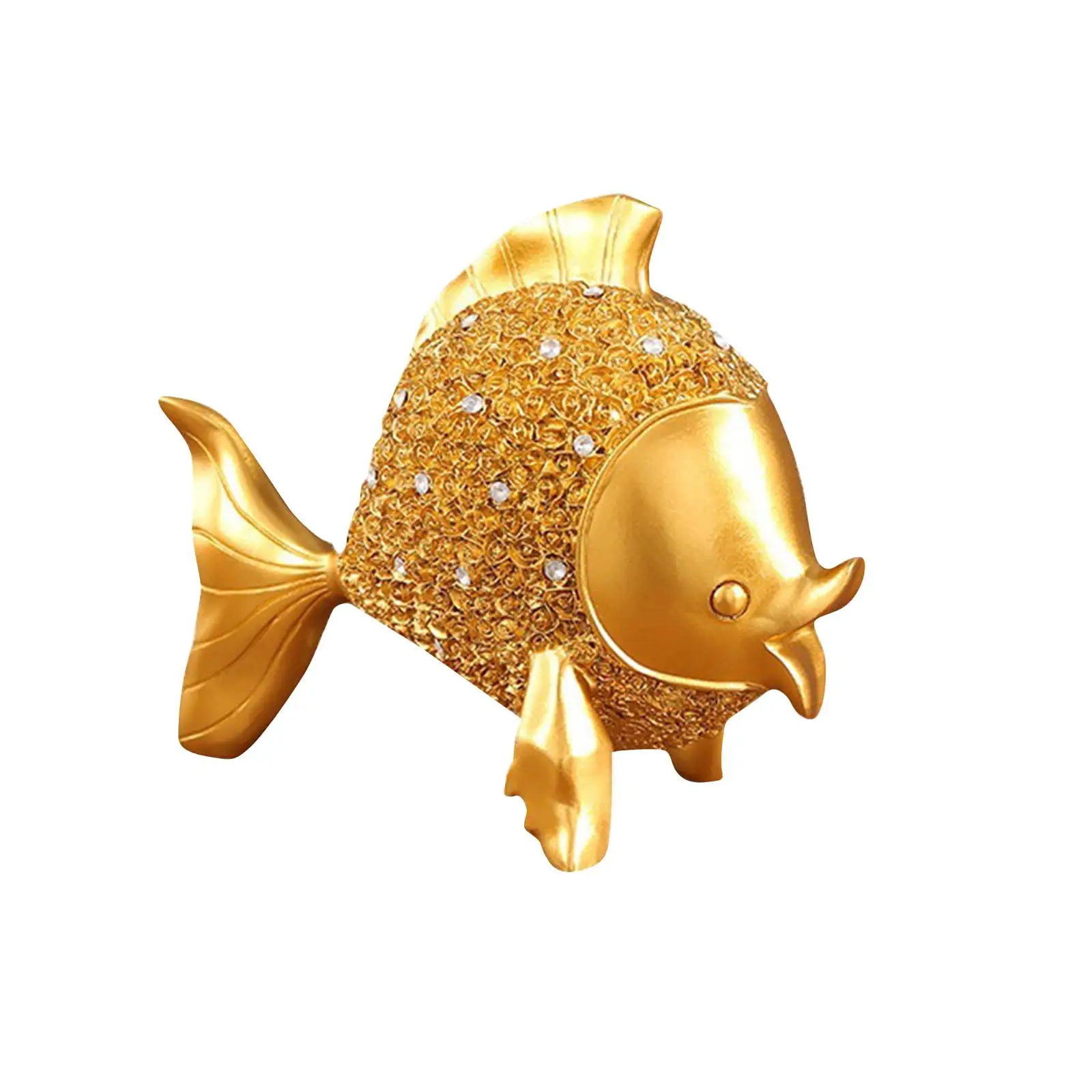 

Goldfish Statue Table Сenterpiece Accents Miniature Fish Sculpture Home Decor