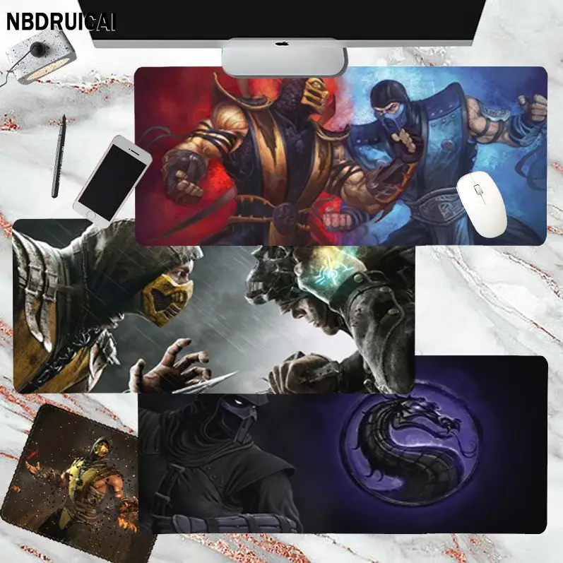 

NBDRUICAI Mortal Kombat Cute Large Sizes DIY Custom Mouse Pad Mat Size For Game Keyboard Pad For Gamer