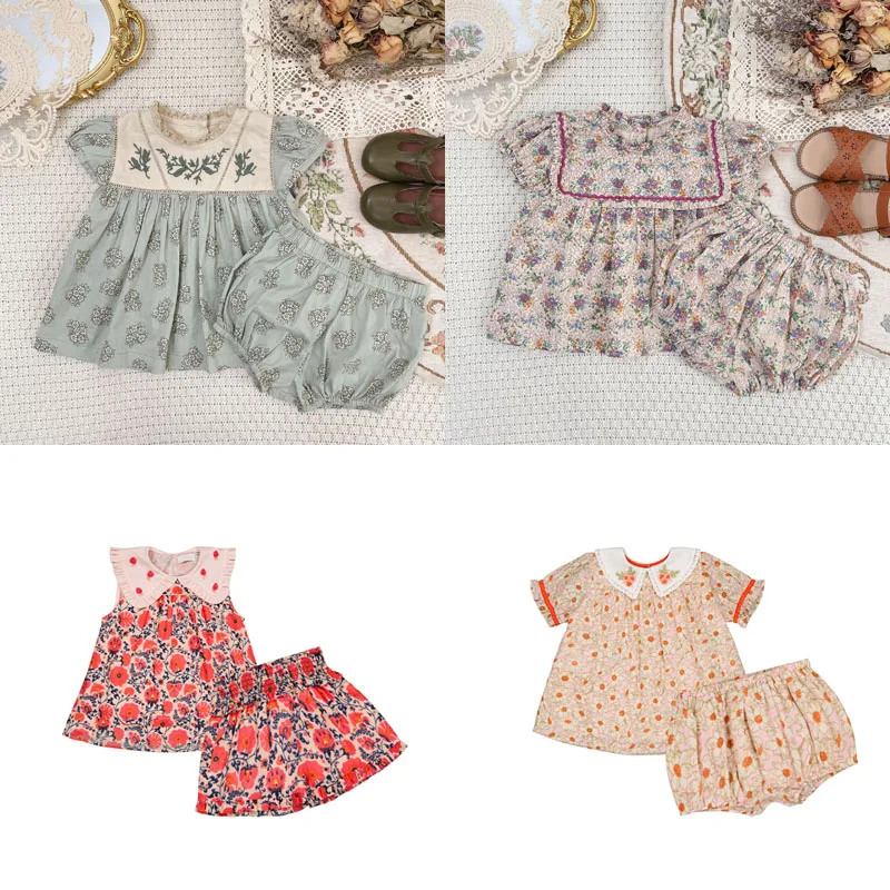 

PRE-SALE 2023 Girls Clothes Spring Children's Sweater Bottoming Shirt Long Sleeve T-shirt Wide Leg Pants Set Baby Boy Clothes