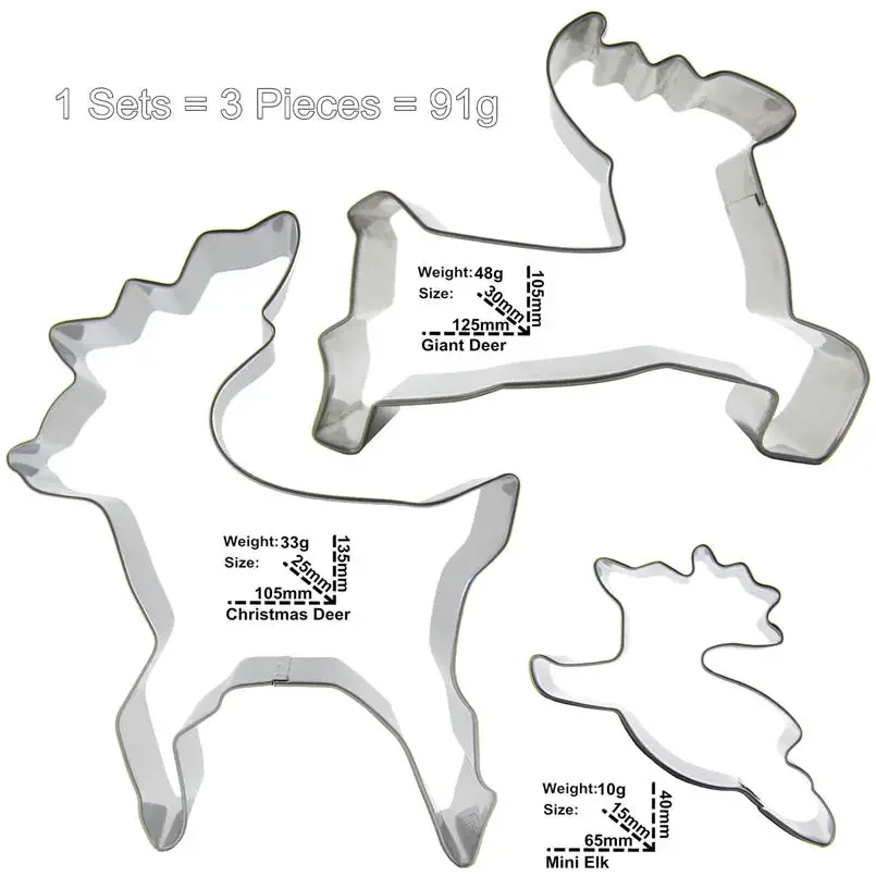 Наборы инструментов для украшения торта в форме гигантского оленя и