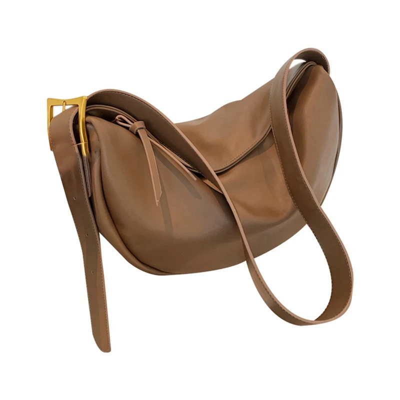 

Ladies Messenger Bag Large Capacity Luxury Handbag Solid Color Soft Shoulder Bag Women's Casual Travel Bag
