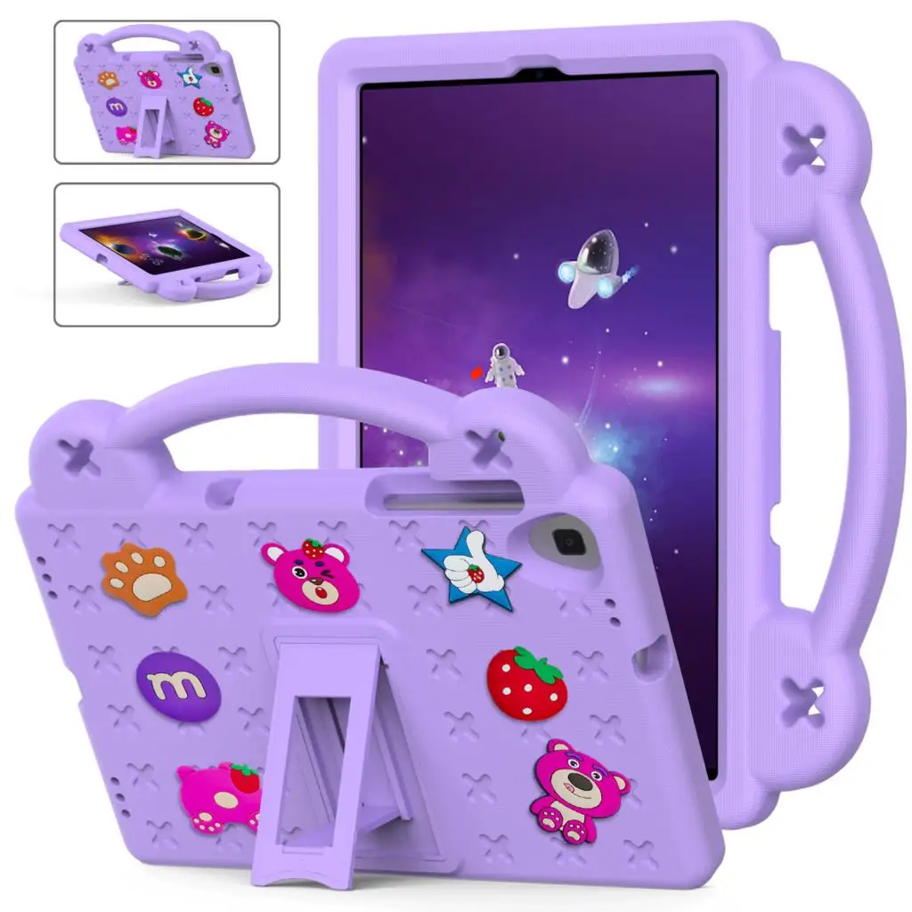 

Case For Lenovo Tab M10 HD X306X X306F M10 FHD Plus X606F K10 TB-X6C6F X6C6L X6C6X Kids Cartoon Handle EVA Stand Tablet Case
