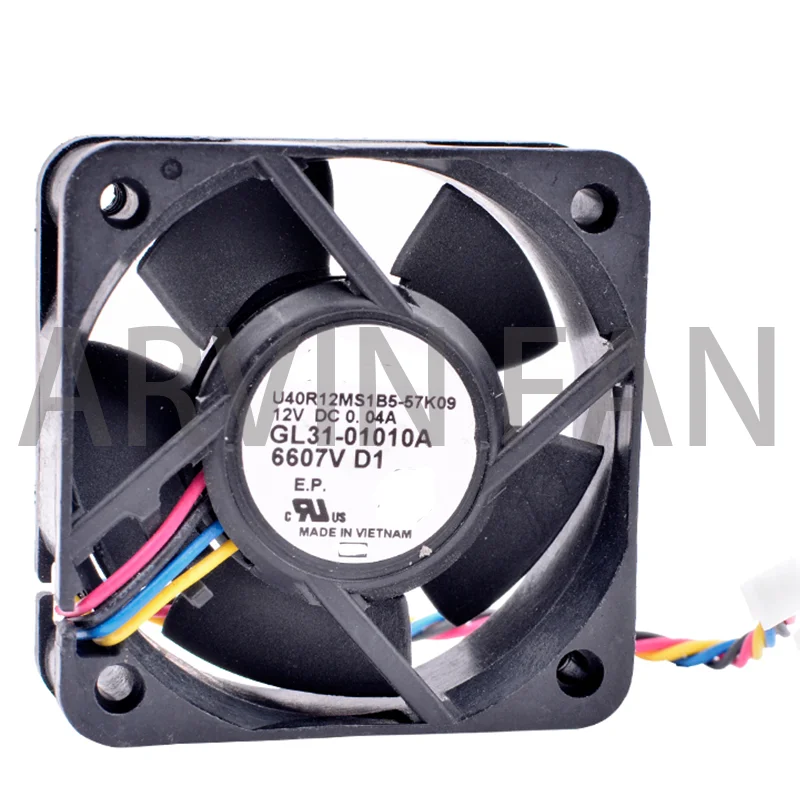 U40R12MS1B5-57K09 4 см 4013 дюйма 40x40x13 мм 40 мм вентилятор 12 В постоянного тока А Тихий 4-линейный усилитель платы маршрутизатора процессора охлаждающий вентилятор