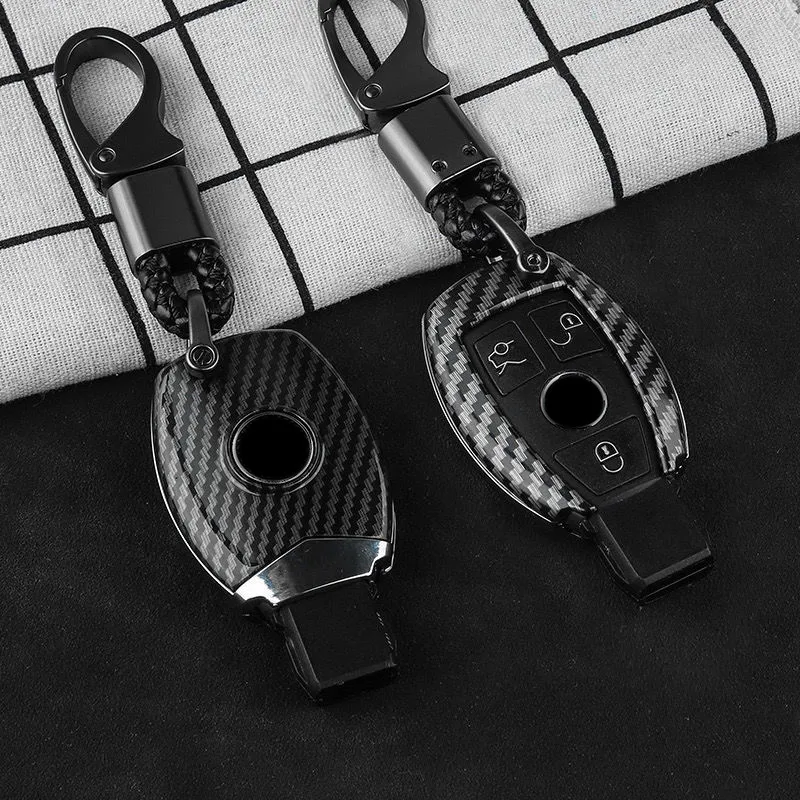 

ABS Car Key Fob Cover Case Holder Shell for Mercedes for Benz A B C E S Class W203 W204 W205 W210 W211 W212 W221 W222 Keychains