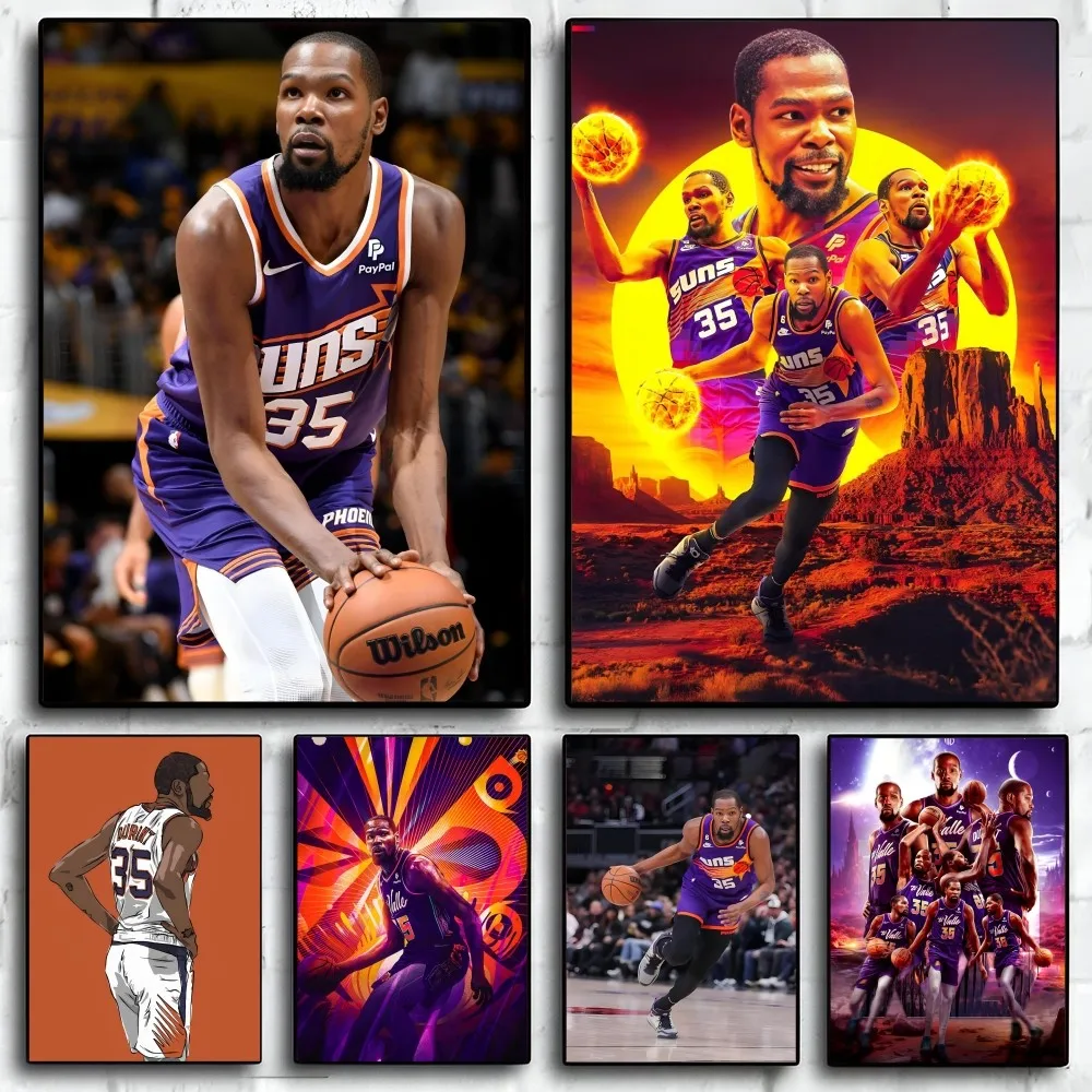 1 шт. плакат Кевина Дюранта самоклеящееся искусство Декор стен для кофейного дома