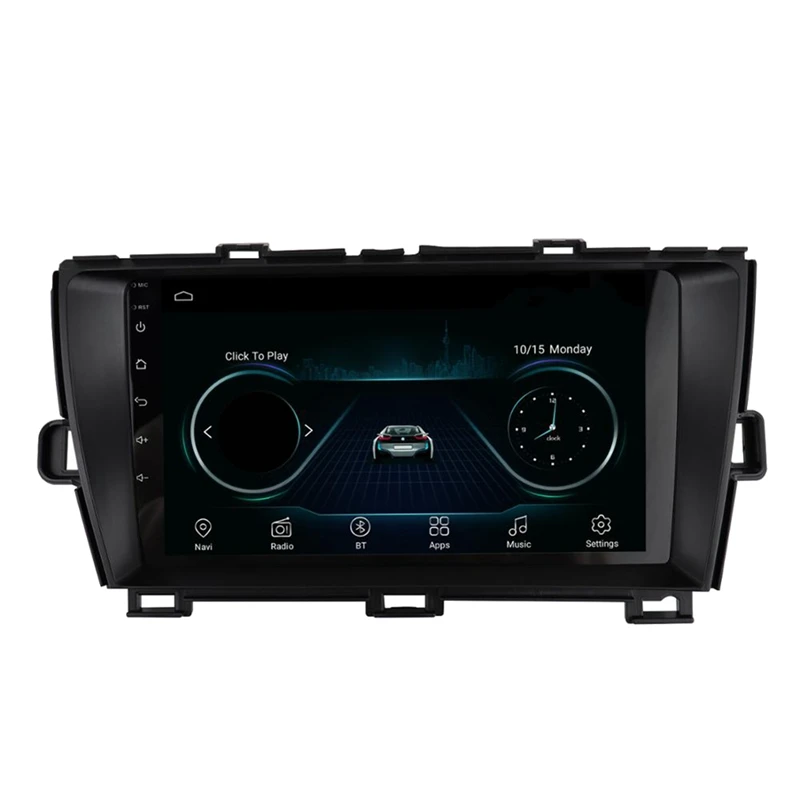 9-дюймовая Автомобильная панель управления аудио рамка радио стерео для Toyota Prius