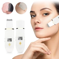 new skin scrubber ultrasonic facial skin spatula heating facial cleansing blackhead remover extractor face cleaning tool