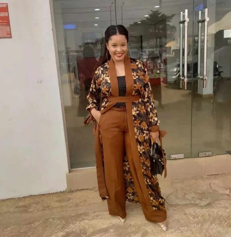 

2 Piece Set Women Africa Clothes 2022 African Dashiki New Fashion Two Piece Suit Long Tops + Wide Pants Party Plus Size For Lady