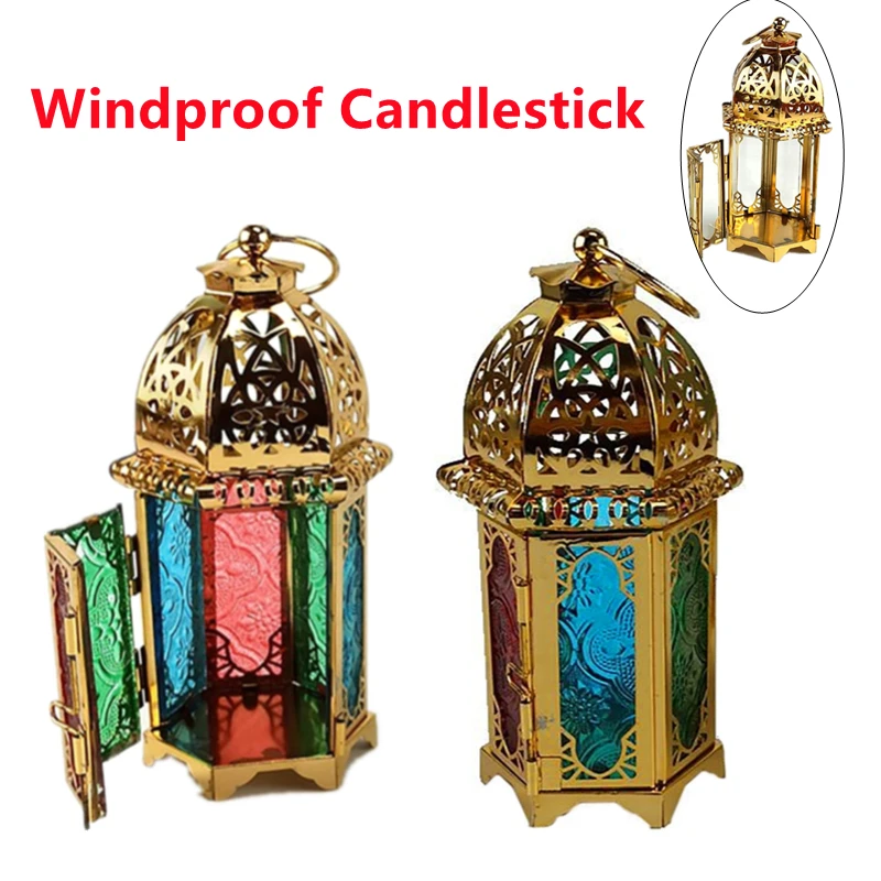 Яркие светодиодсветодиодный ночники Рамадан подвесной фонарь подсвечник в