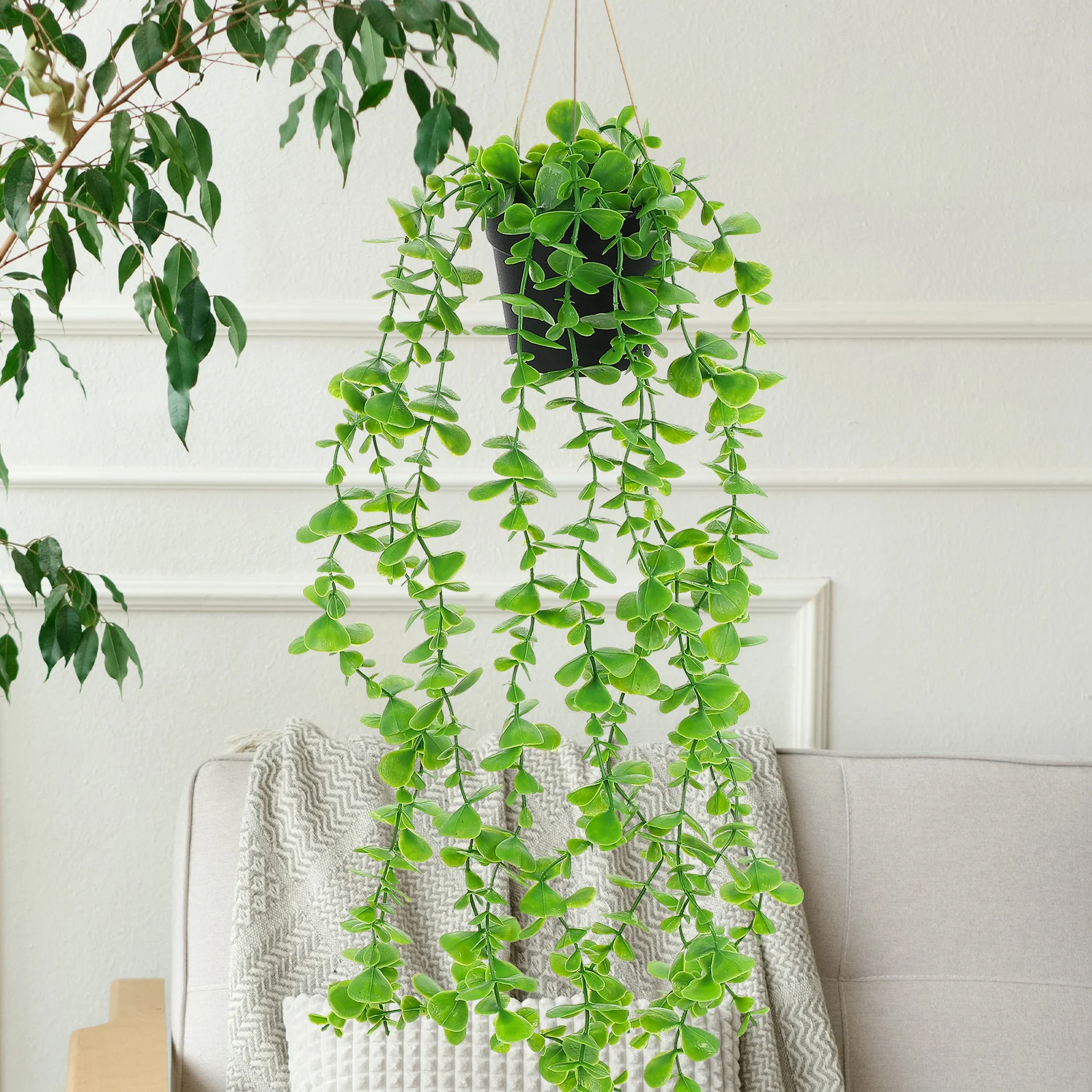 5 шт. искусственные подвесные растения в горшках уличный декор потолочные