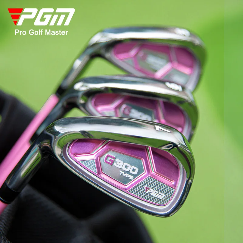 7 Irons Clubs Left Hand For Lady Beginners Practicing Clubs L Carbon Steel Carbon Training Clubs High Elasticity