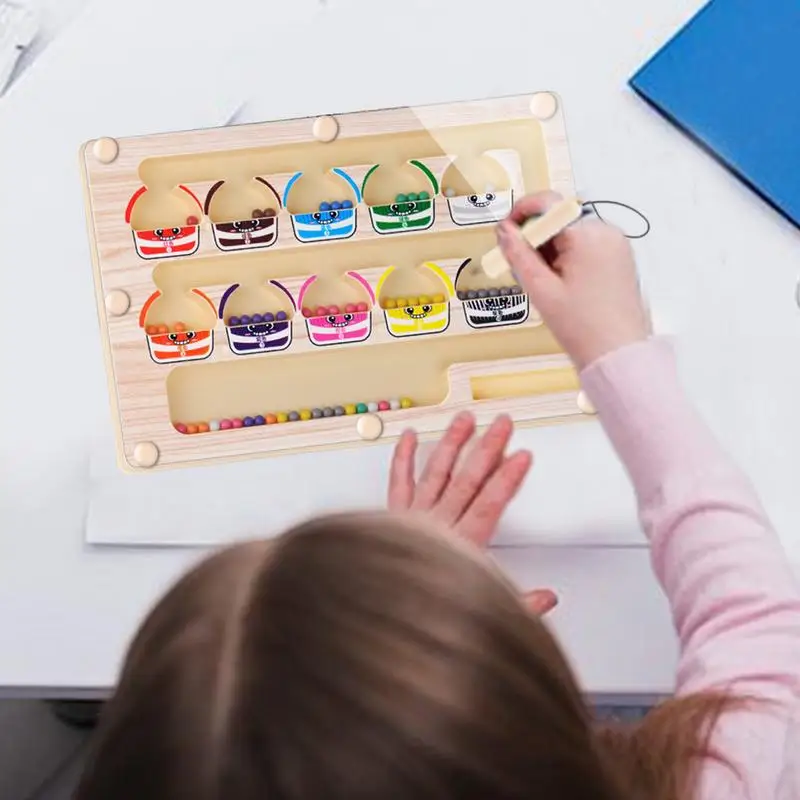 Magnet Color And Counting Maze Educational Creative Learning Toy For Kids Fine Motor Skills Development 3
