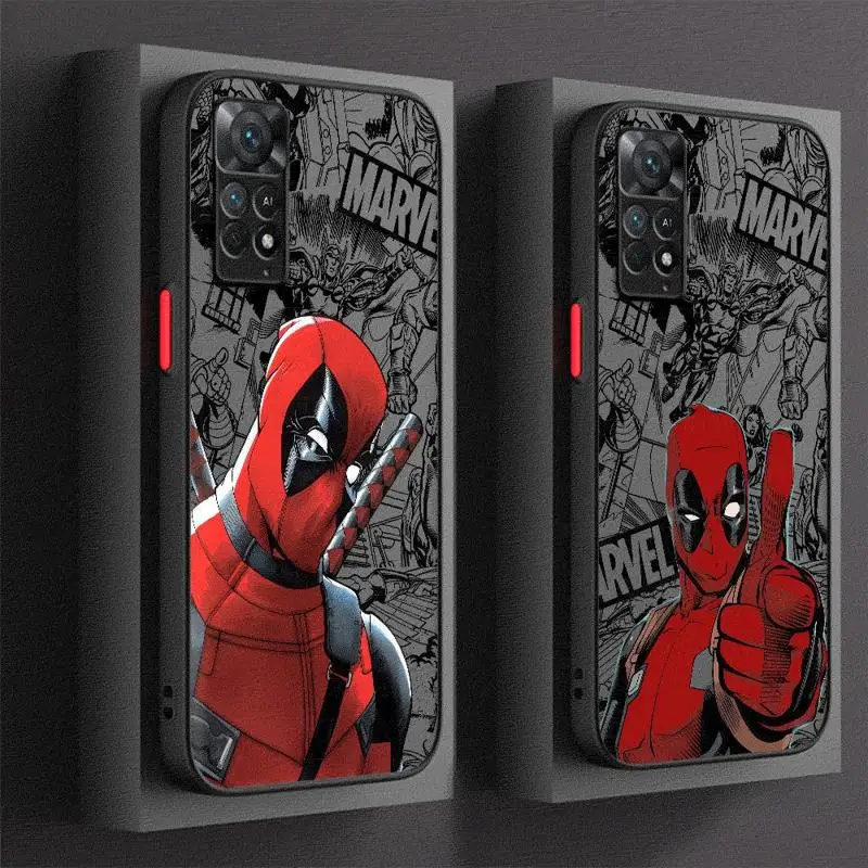 Милый чехол для телефона Marvel Дэдпул Xiaomi Redmi 13C1 2 5G 10C 12C 9 10 9A 9T 9C A1 A2 Plus K40 Pro