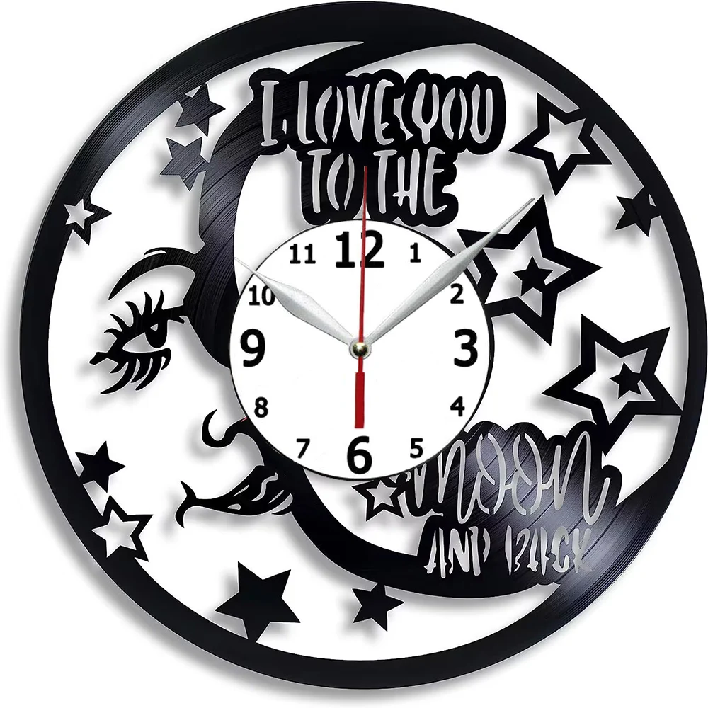 

Виниловые настенные часы с надписью «Love You to The Moon and Back»