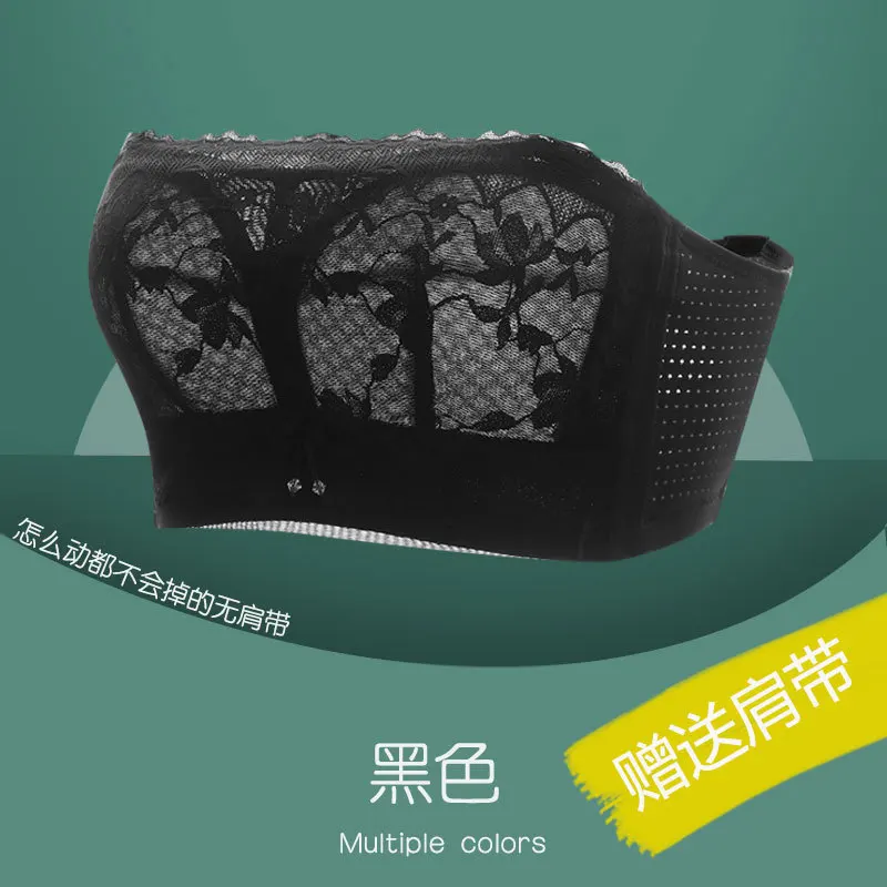 Lace Bra Plus Size Bra Women Underwear Bralette Crop Top Sexy Female Bra Large Wireless Strapless Top Female Push Up Brassiere