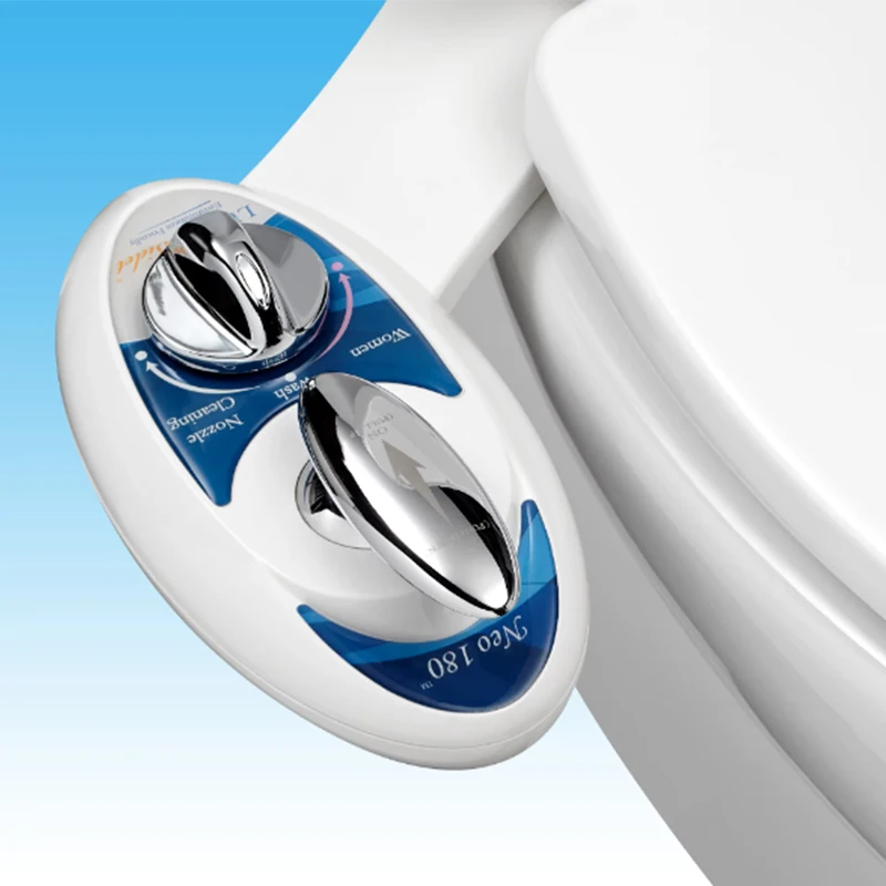 

LUXE Bidet Neo 180 Luxury Fresh Water Dual-Nozzle Self-Cleaning Non-Electric Bidet Attachment