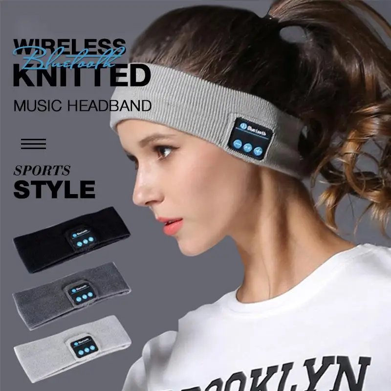 

Wireless Bluetooth Earphone Headband Sleeping Headphone Stereo Earphone Sports Headset Music Hat Eye Mask Thin Side Sleep