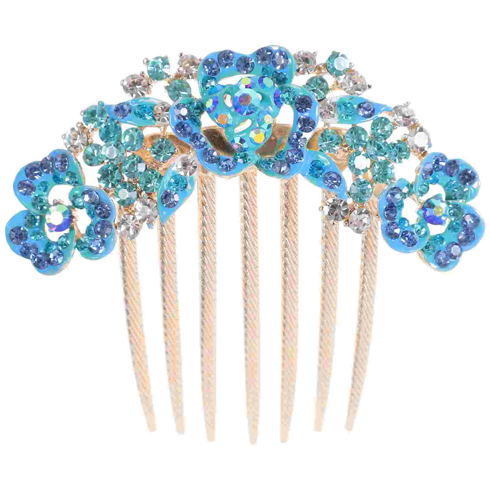 

Rhinestone Comb Flower Fairy Jewelry Wedding Hair Comb Clip Bride Hair Accessory