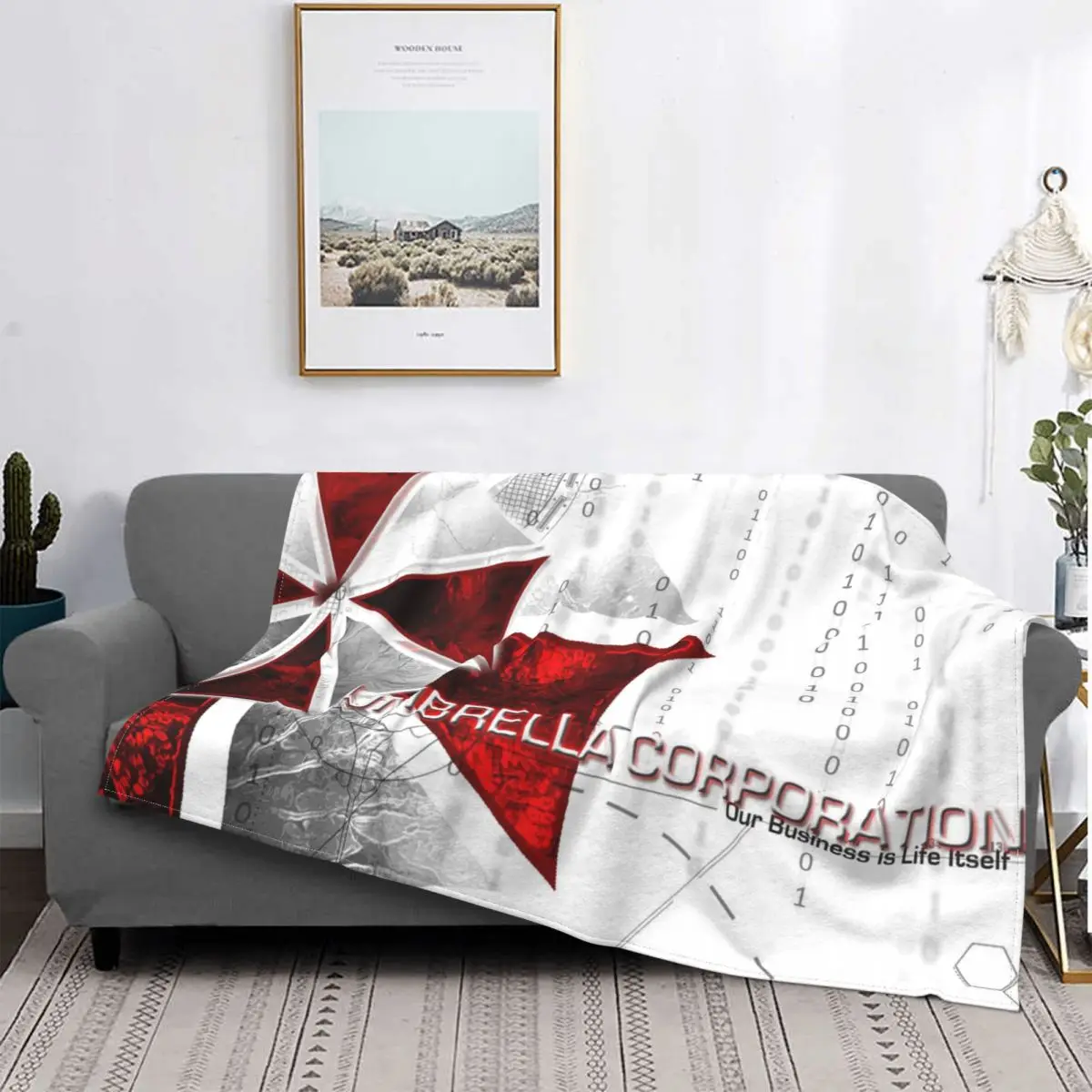 

Umbrella Corps Corporation Blanket Pharmaceuticals Company Fleece Novelty Soft Throw Blankets for Bedspread Summer