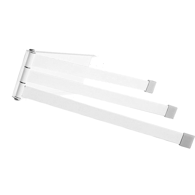 

Swing Towel Holder Rack, Wall Mounted Towel Bar Swivel With 3-Arm For Bathroom Kitchen Storage Dish Towel Rack
