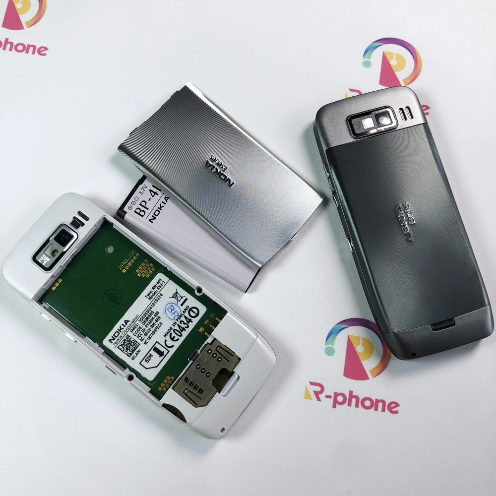 Nokia E52 оригинальный мобильный телефон Bluetooth WIFI GPS 3G сотовый русская клавиатура