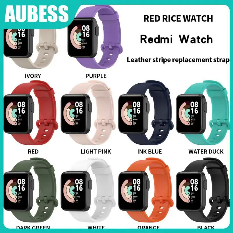 

Multi-color Wristband Sweat Proof Silica Watch Band Waterproof For Mi Watch Lite/ Redmi Watch Portable Smart Accessories