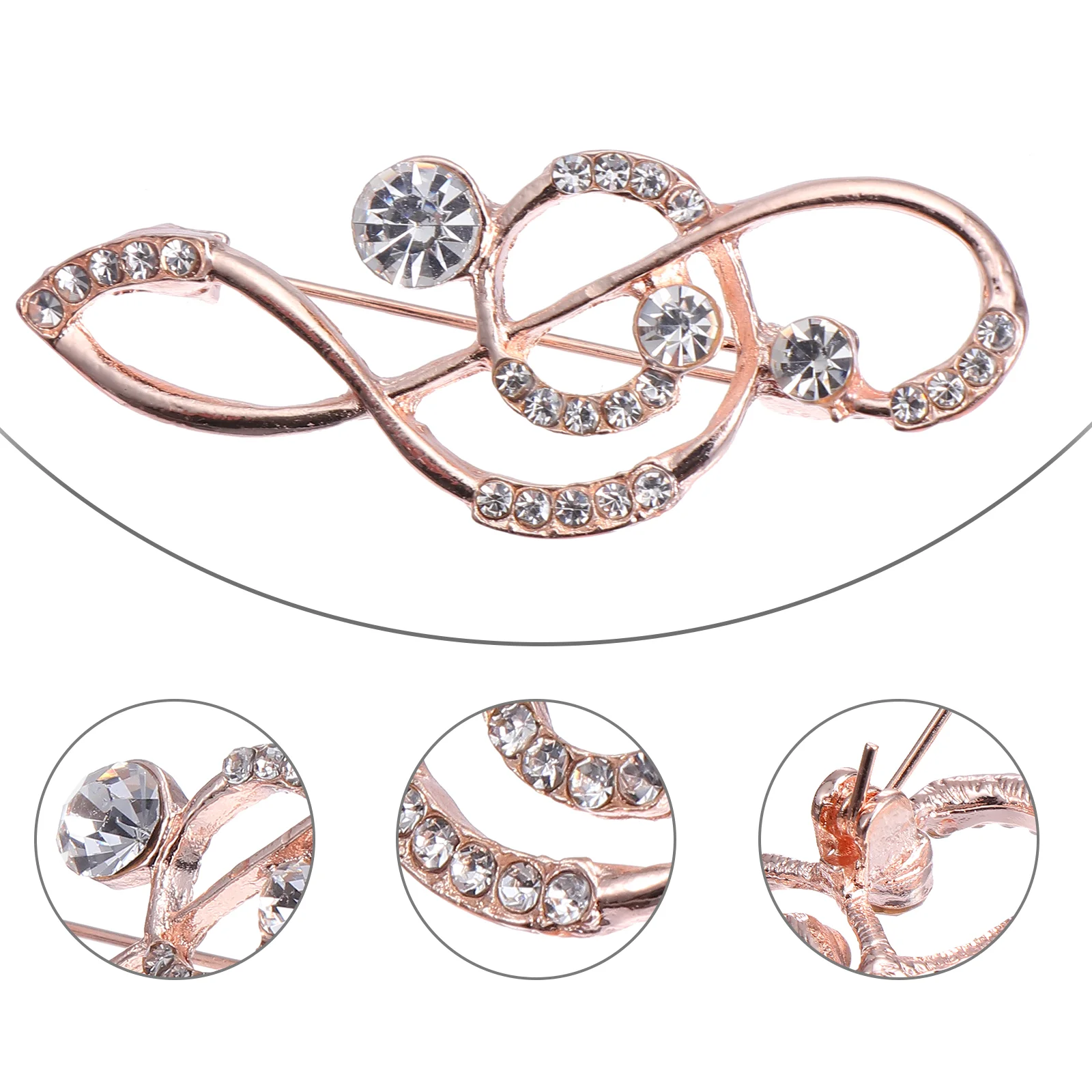 

Waist Button Women Buckle Rhinestone Brooch Corsage Brooches Metal Delicate Miss Waistband Extenders