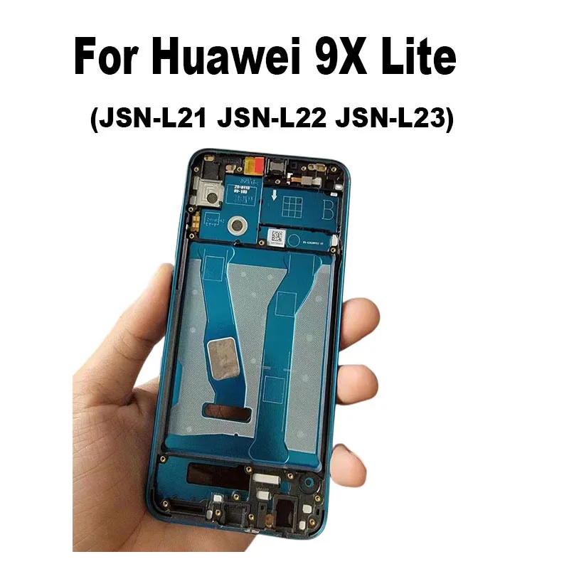 

New Middle Frame For Huawei Honor 9X Lite Front Bezel Cover Metal Chassis Housing Back Plate LCD Holder JSN-L21 JSN-L22 JSN-L23