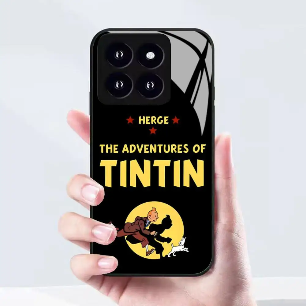 Фото Чехол для телефона A-Adventures Of Tintin-S для Xiaomi 17 15 14 13 12 Mi 11 X T Ultra Pro Lite 5G, черный, стеклянный №4