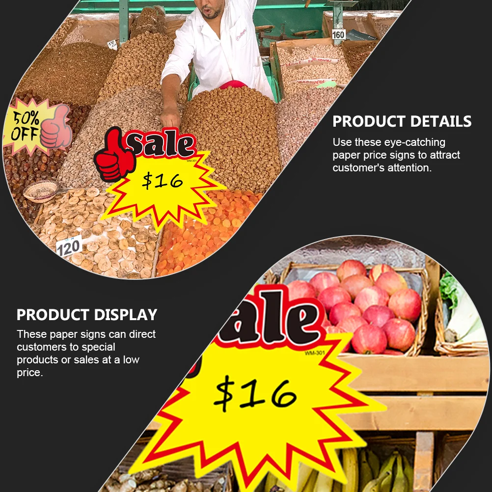 50 шт. товарные ценники наклейки для продажи знаки розничного магазина рекламный