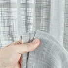 Японские Короткие Прозрачные шторы XUNTUO для гостиной, спальни, льняные занавески из вуали, панели, домашний декор, занавески, оконная обработка