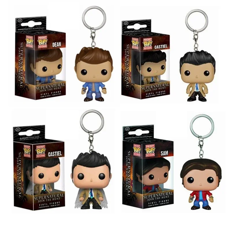 Брелок FUNKO Supernatural с оригинальной коробкой Dean Castiel Sam экшн-фигурка игрушка