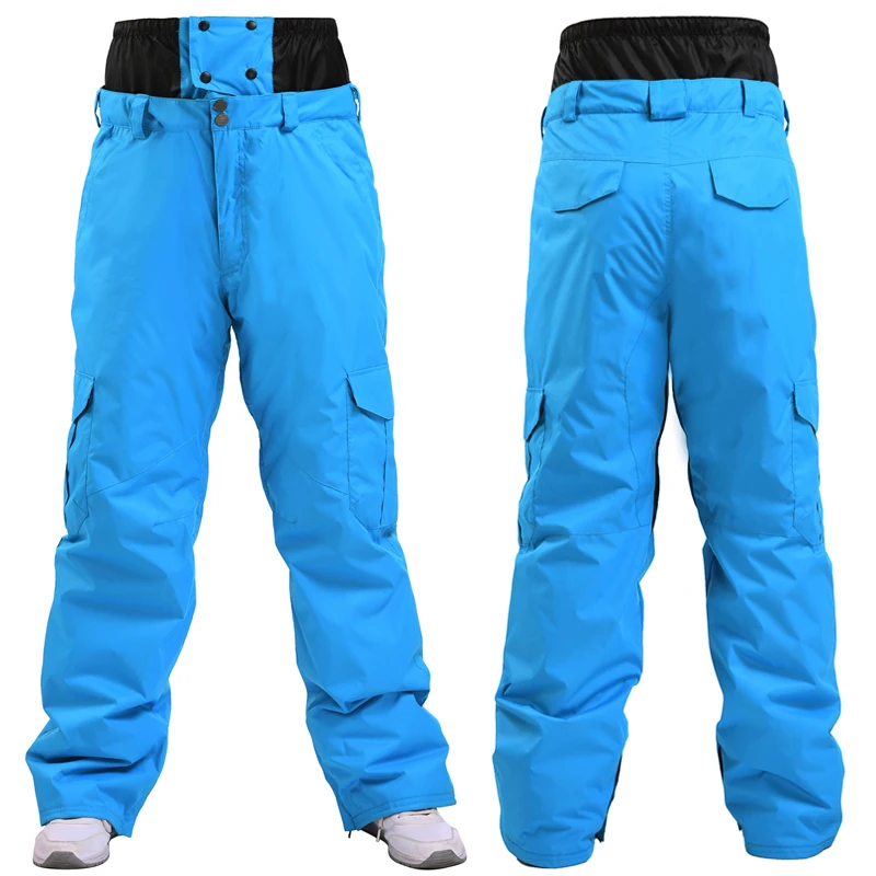 -30 Degree Men's Ski Pants Outdoor High Quality Windproof Waterproof Snowboard Pants Winter Warm Breathable Snow Trousers Men