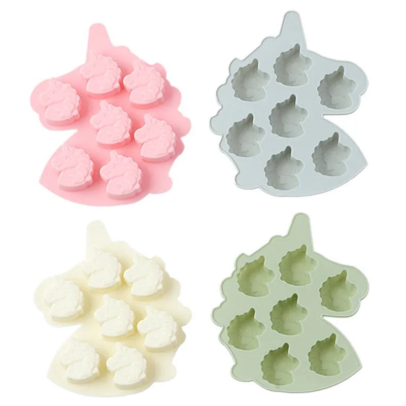 Силиконовая форма для мыла ручной работы в форме единорога 7 моделей инструменты